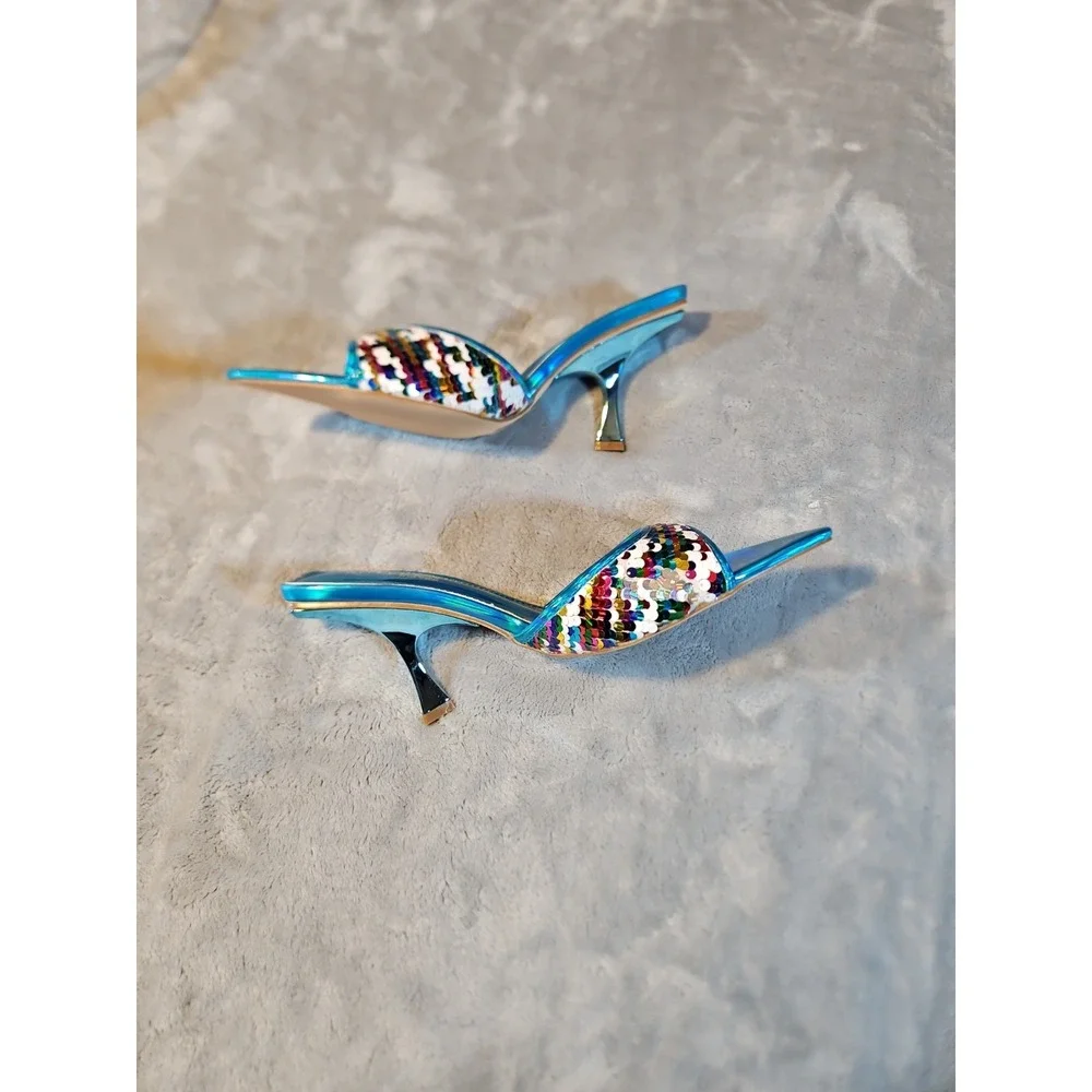 kayleen by los angeles heels Size 7.5 Blue